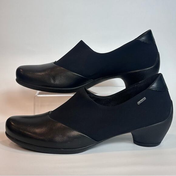 Ecco Womens 8 Sculptured GTX Gor-tex Slip On Comfort Heels Office Business Pumps - Picture 4 of 15